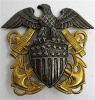 US Navy Gold Filled Hat Badge