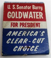 Barry Goldwater Presidential Campaign Match Book