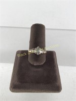 14k ring with simulated diamond size 6.5