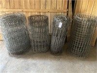 4 Rolls of Assorted Garden Fence of Various