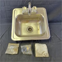 Stainless Steel Sink 15"x15"x7"