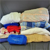 Group of Blankets and Comforters