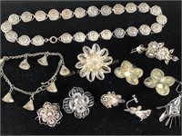 Assorted unmarked Jewelry