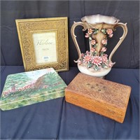 Decorative Boxes, Frame and Vase