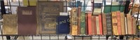 Shelf of antique books