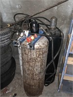 3 Propane Tanks With Weedburner Attachment & Hoses