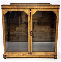 OAK DISPLAY BOOK CABINET