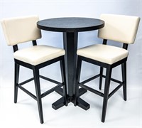 PAIR OF CONTEMPORARY BAR STOOLS