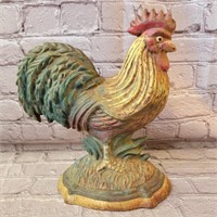 Cast Iron Rooster Door Stop