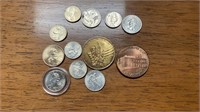 Assorted lot of coins