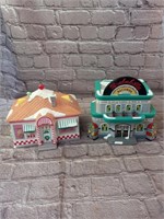 2 Department 56 Snow Village Decor Pieces