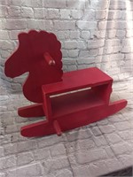 Red Wooden Toddler Rocking Horse