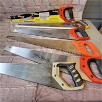 6 Hand Saws, Portland, Irwin  etc, 2 New ones