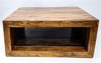 CONTEMPORARY RUBBERWOOD? COFFEE TABLE