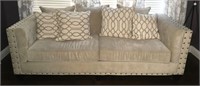 Roxanne V. Tufted Couch with Nail Head Trim