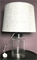 Glass Jar Lamp with Shade