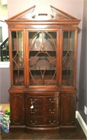 Federal Style Hutch with Mullioned Doors