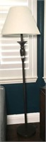 Metal Floor Lamp with Canvas Shade