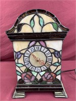 Stained Glass Mantle Clock