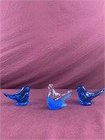 Group of glass birds