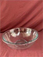 Pyrex mixing bowl clear with blue tint