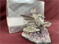 Spoontiques dragon on crystal cloud figurine