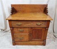 Antique Solid Wood Wash Stand