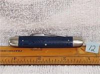 aerial cutlery co marinette wisc. 2 blade blue han
