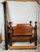 Antique Solid Wood Rope Bed