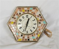 Vtg General Electric Mosaic Wall Clock