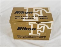 Nikon Pb-5 Bellows Focusing Attachment In Box