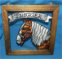 Hand Crafted "Trigger" Stained Glass Small Panel