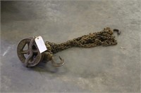 Screw Geared Block Pulley & Chain
