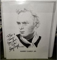 Frank Nareau Print, Harry Carey Jr, Actor Signed