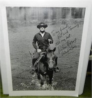 Autographed Photo Western Actor, Peter Boone
