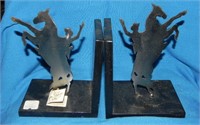 Cast Iron Metal Cut Roy Rogers Bookends