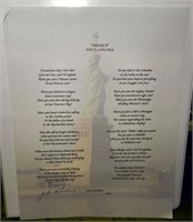 Signed John Mitchum American Why I Love Her Poem