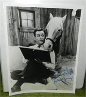 Signed Mr Ed Still Photo Copy, Alan Young
