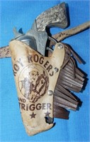 Early Roy Rogers/Trigger Holster & Cap Gun