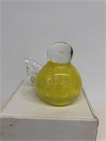 St Clair Yellow bird paper weight