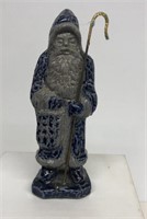 Rowe Salt glazed pottery Santa Claus with staff