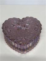 Fenton heart shaped box