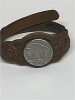 Buffalo nickel copper ring