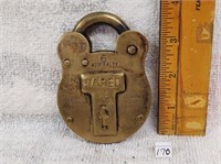 brass #6 admiralty  advertising lock (no key)