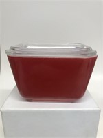 Pyrex red  dish small size