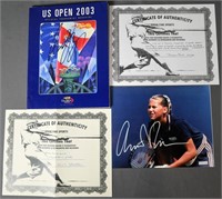 Tennis Legends Signed Items- Andy Roddick, Rafael