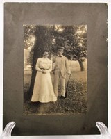 Albemarle VA 1899 Cabinet Photo Man & Woman w/ Gun