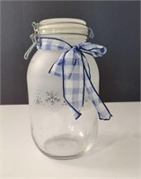 Frosted snowflake jar 3L