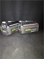 Ryobi 2ct 40v Lithium 6ah Batteries