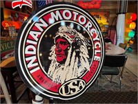 3ft Metal Indian Motorcycle Sign